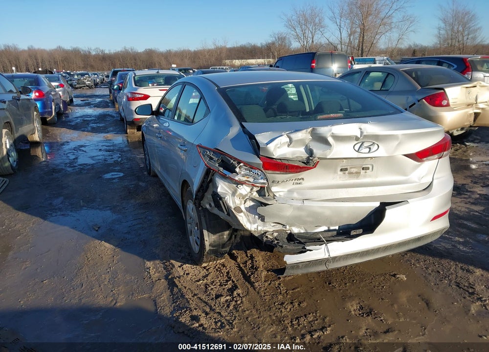 2018 HYUNDAI ELANTRA VIN: KMHD74LF7JU611542