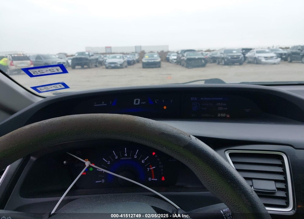 2013 HONDA CIVIC VIN: 19XFB2F52DE016846
