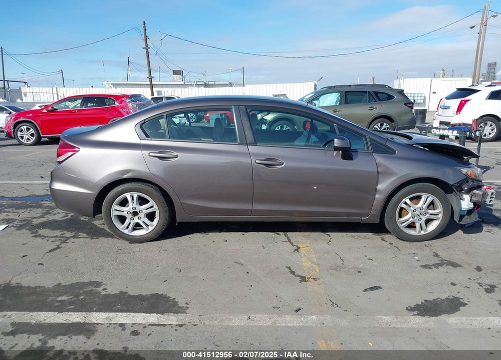 2013 HONDA CIVIC LX VIN: 2HGFB2F57DH500596