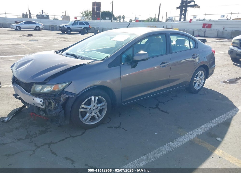 2013 HONDA CIVIC LX VIN: 2HGFB2F57DH500596