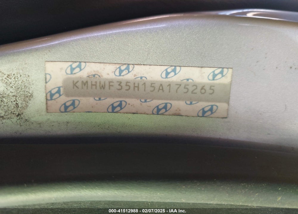 2005 HYUNDAI SONATA GLS/LX VIN: KMHWF35H15A175265