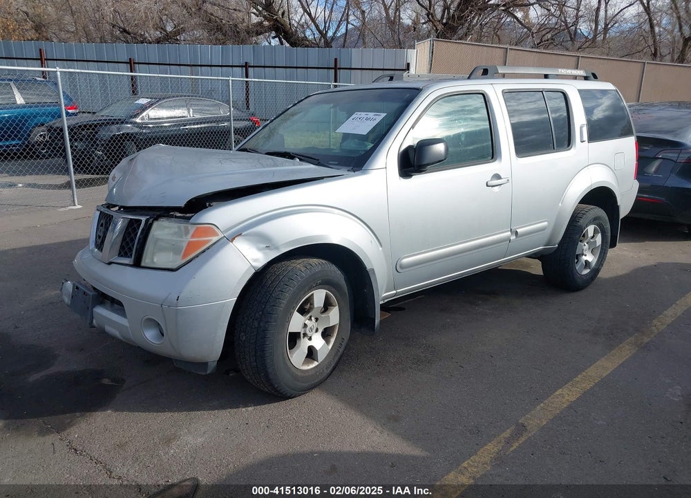 2007 NISSAN PATHFINDER S VIN: 5N1AR18WX7C628127