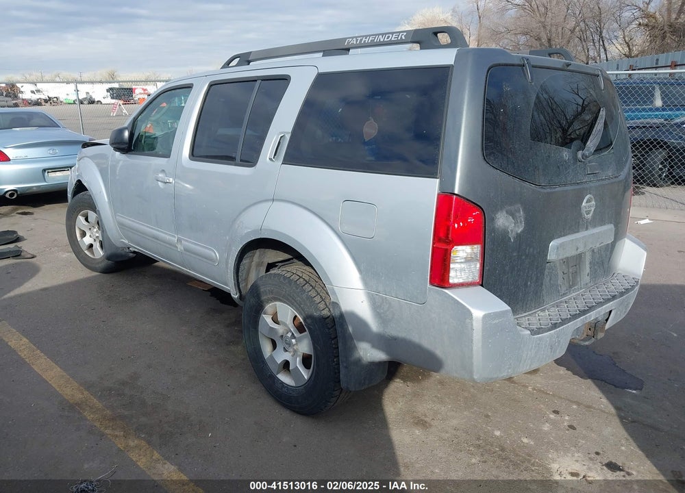 2007 NISSAN PATHFINDER S VIN: 5N1AR18WX7C628127