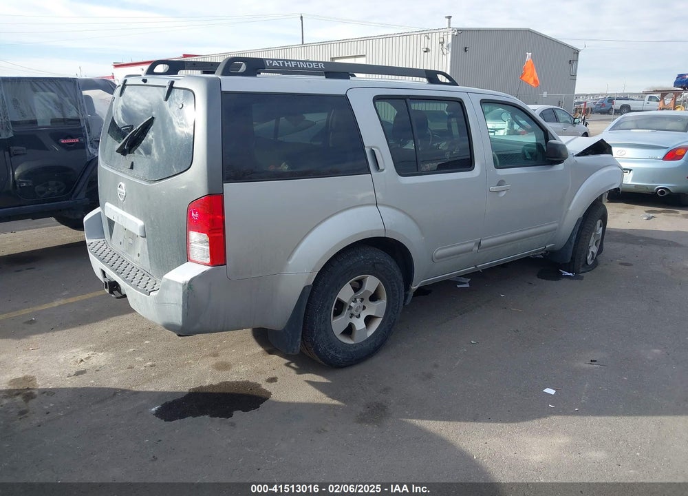 2007 NISSAN PATHFINDER S VIN: 5N1AR18WX7C628127