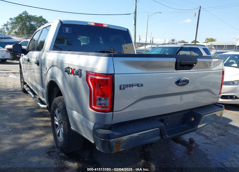2016 FORD F150 SUPERCREW VIN: 1FTEW1EG9GFA31836
