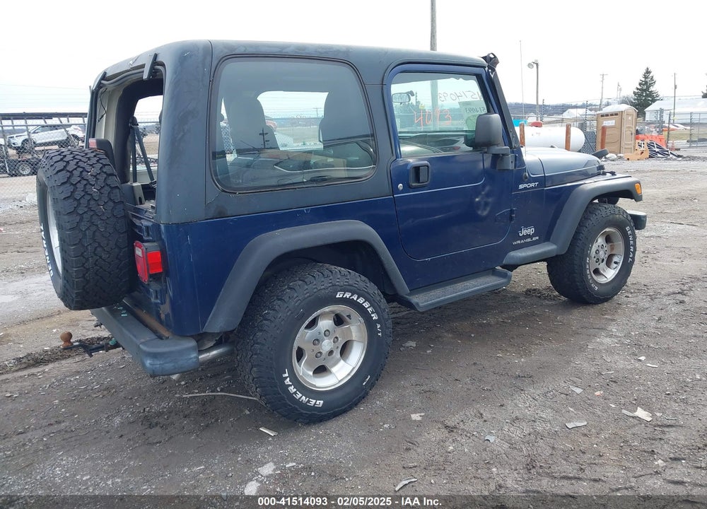 2003 JEEP WRANGLER SPORT VIN: 1J4FA49S33P365524