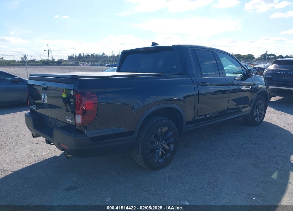 2022 HONDA RIDGELINE VIN: 5FPYK3F15NB014541