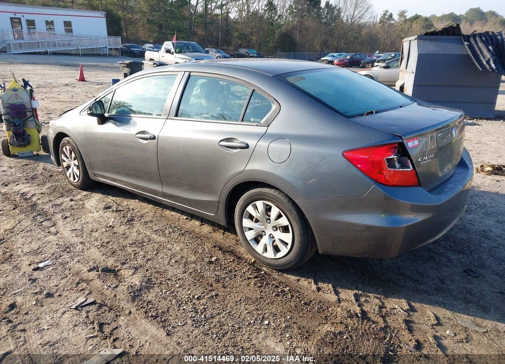 2012 HONDA CIVIC SDN LX VIN: 19XFB2F52CE035749