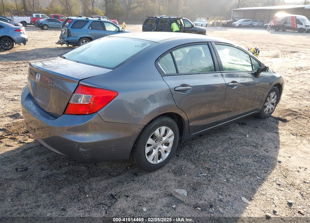 2012 HONDA CIVIC SDN LX VIN: 19XFB2F52CE035749