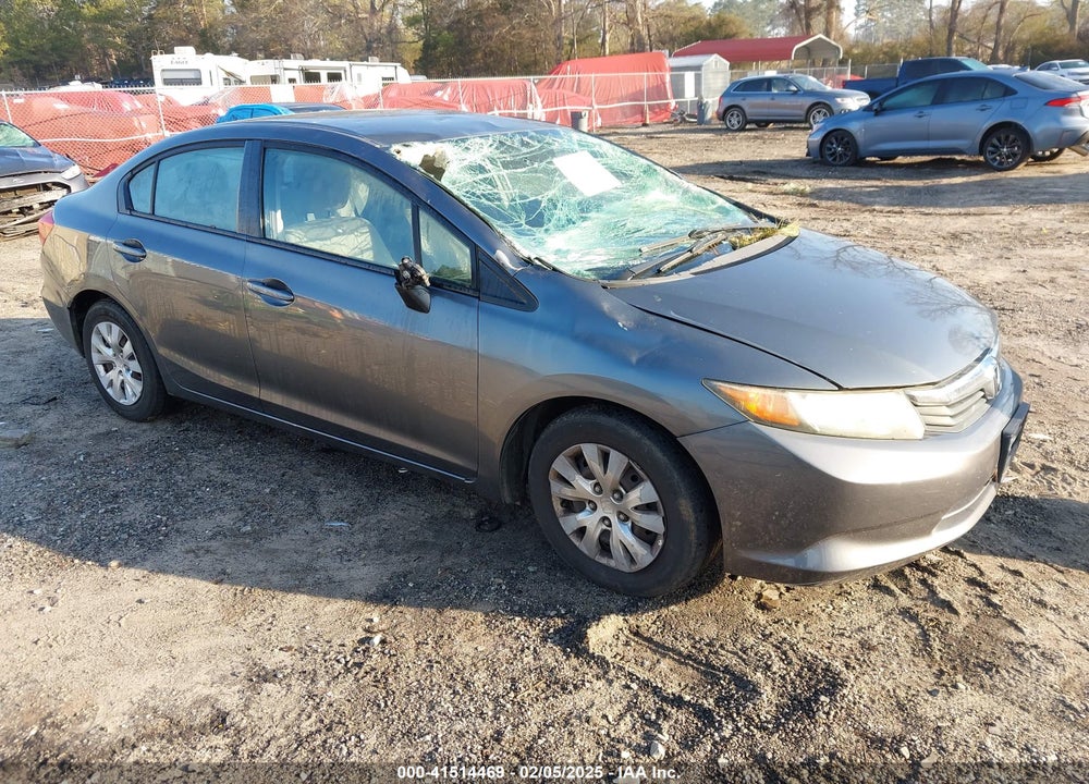 2012 HONDA CIVIC SDN LX VIN: 19XFB2F52CE035749