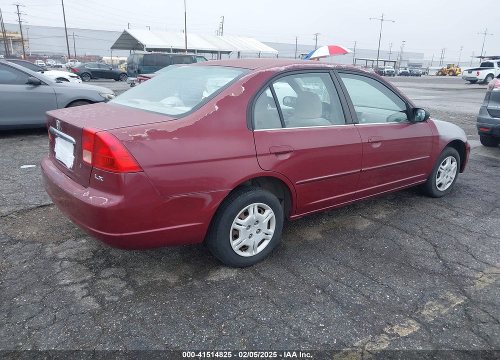 2002 HONDA CIVIC LX VIN: 2HGES165X2H557538