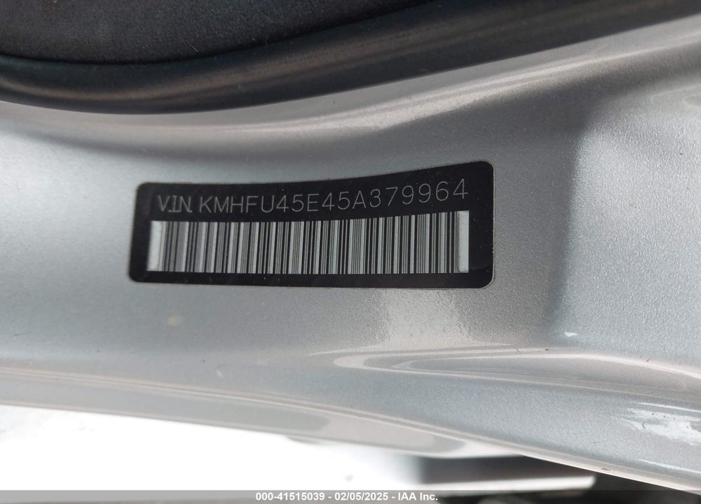 2005 HYUNDAI XG350 L VIN: KMHFU45E45A379964