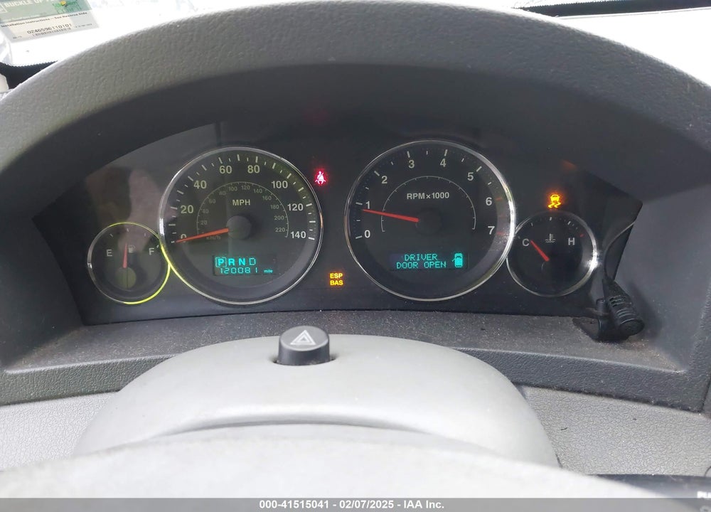 2007 JEEP GRAND CHEROKEE LAREDO VIN: 1J8GR48K77C507187