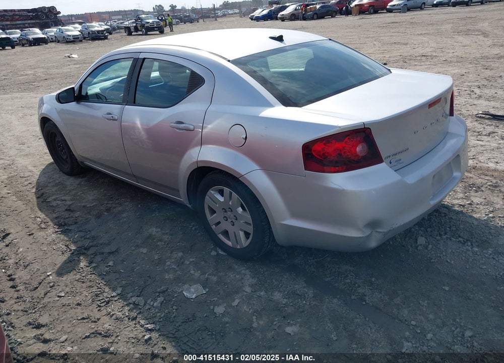 2011 DODGE AVENGER VIN: 1B3BD4FB8BN616498