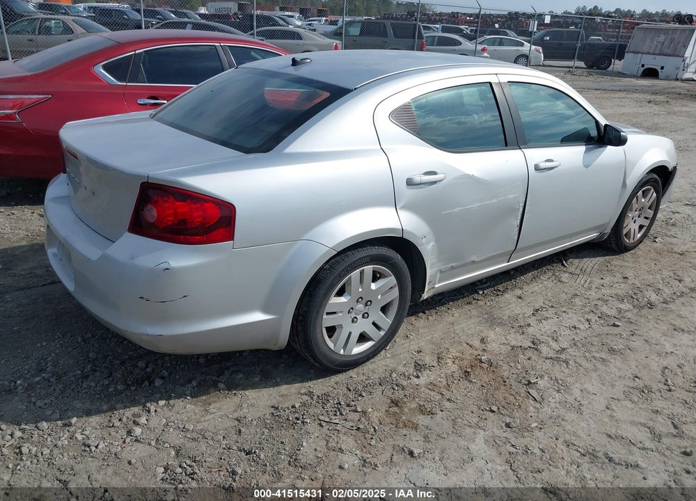 2011 DODGE AVENGER VIN: 1B3BD4FB8BN616498