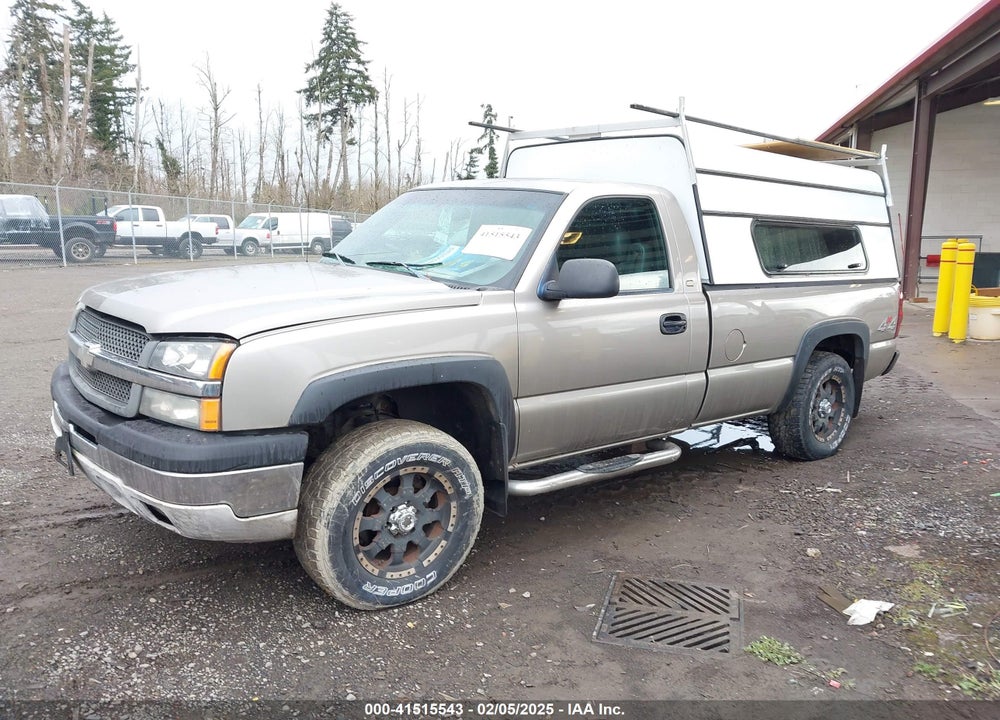 2003 CHEVROLET SILVERADO 1500 WORK TRUCK VIN: 1GCEK14V83Z194613