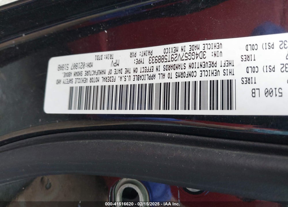 2009 DODGE JOURNEY VIN: 3D4GG57V29T588933
