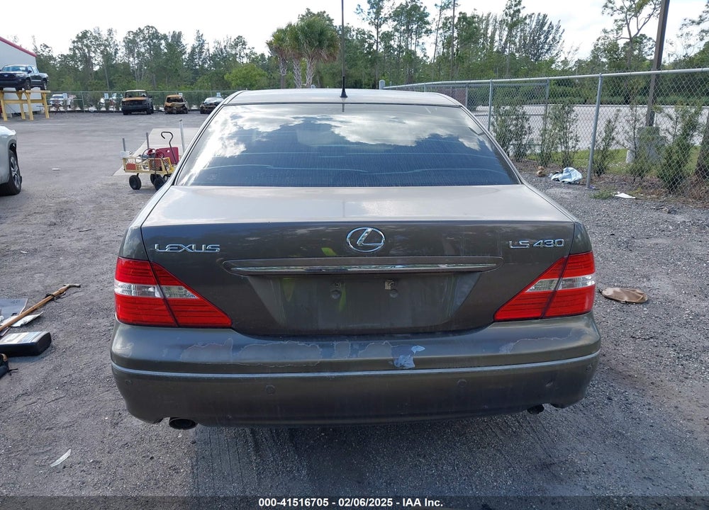 2006 LEXUS LS 430 VIN: JTHBN36FX65047537