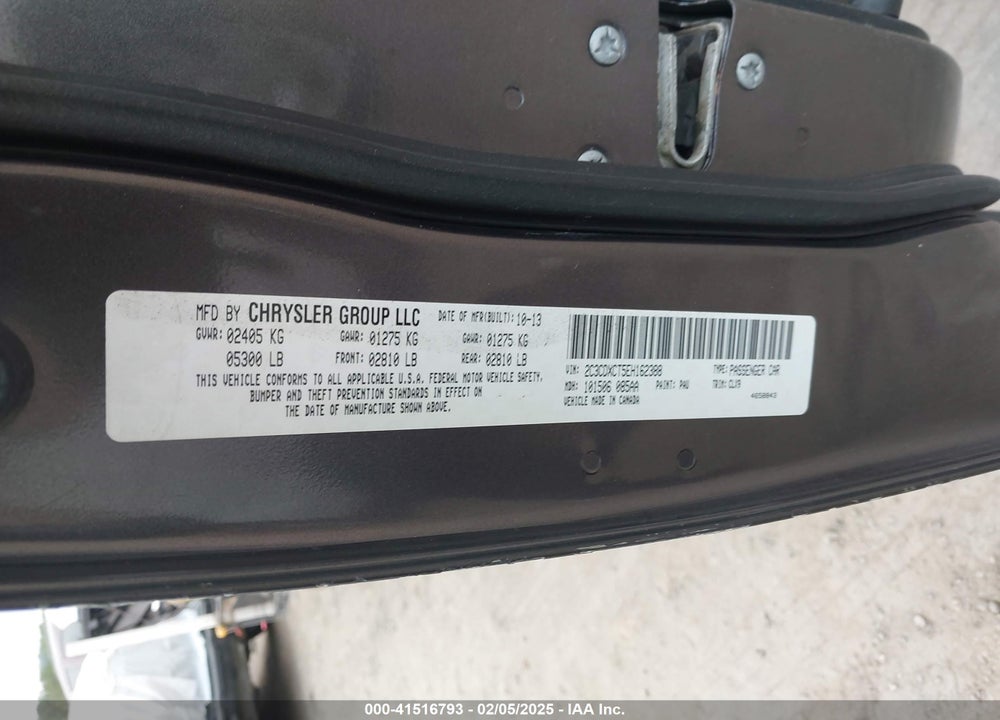 2014 DODGE CHARGER R/T PLUS VIN: 2C3CDXCT5EH162388