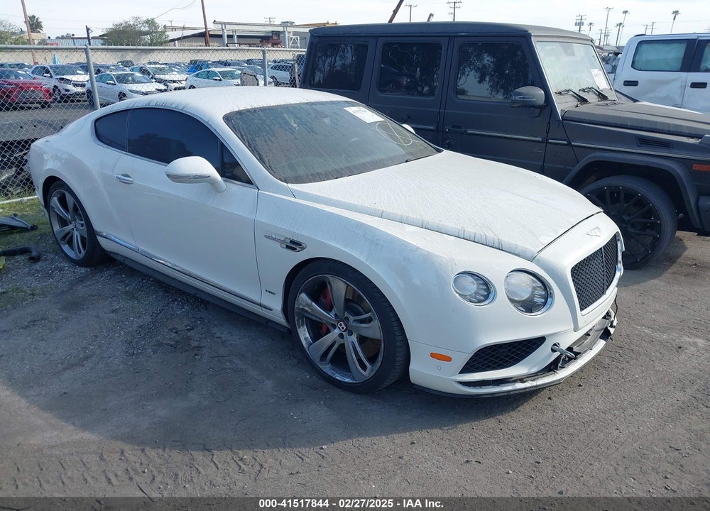2016 BENTLEY CONTINENTAL GT VIN: SCBFH7ZAXGC053212
