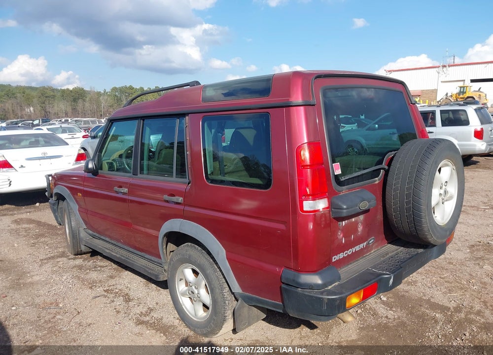 2002 LAND ROVER DISCOVERY SERIES II SD VIN: SALTL15462A736467