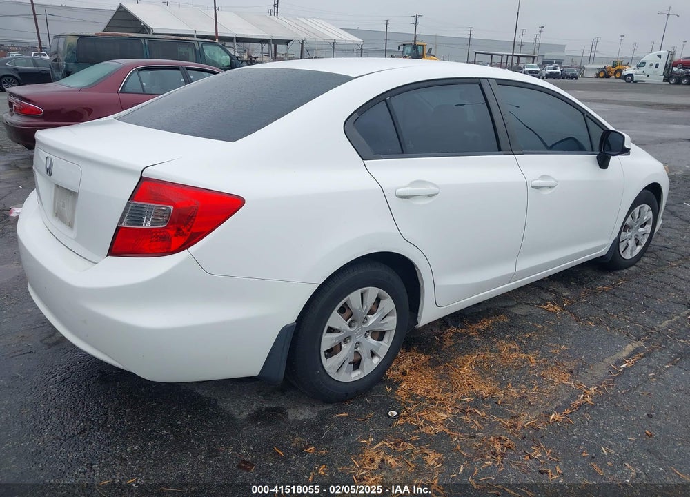 2012 HONDA CIVIC LX VIN: 19XFB2F55CE338122