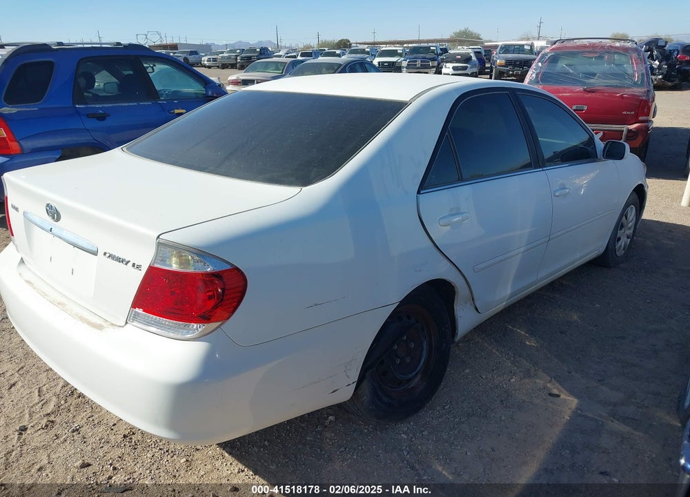 2005 TOYOTA CAMRY LE VIN: 4T1BE30K25U578755