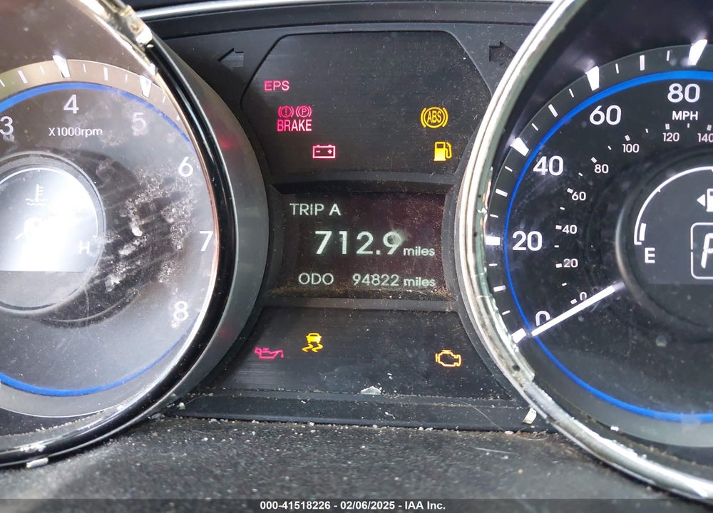 2013 HYUNDAI SONATA GLS VIN: 5NPEB4AC1DH551854
