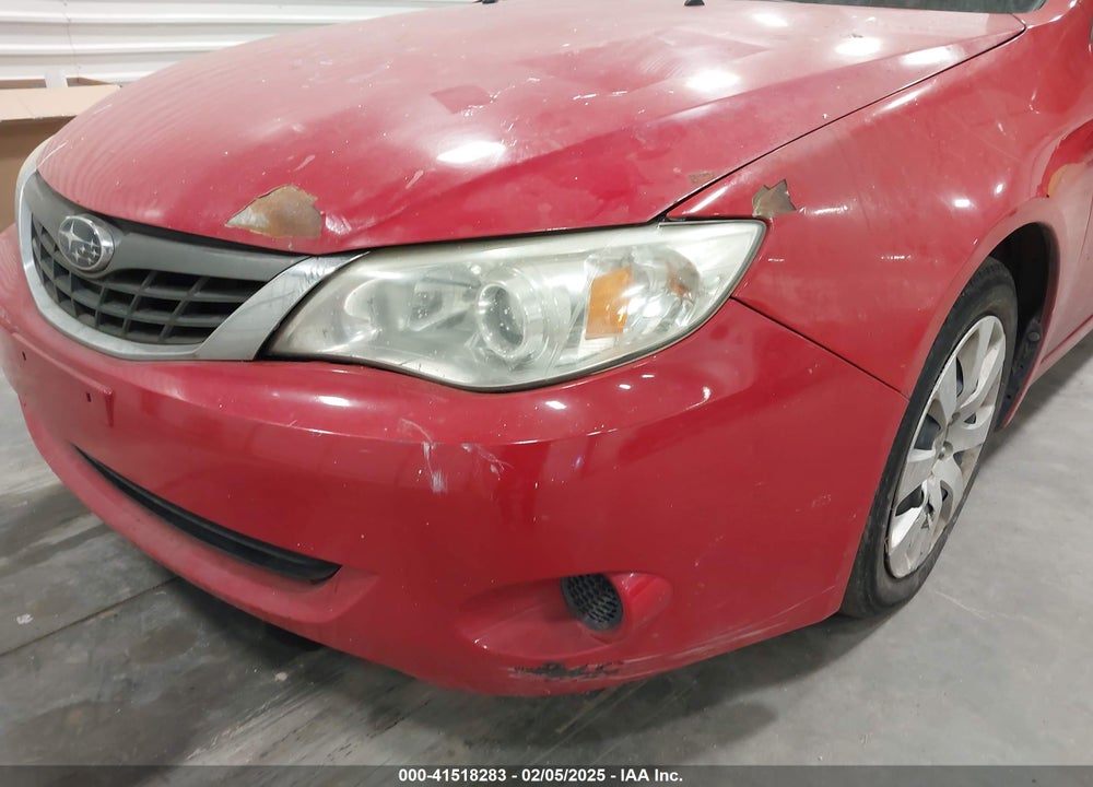 2008 SUBARU IMPREZA 2.5I VIN: JF1GE61688H507267
