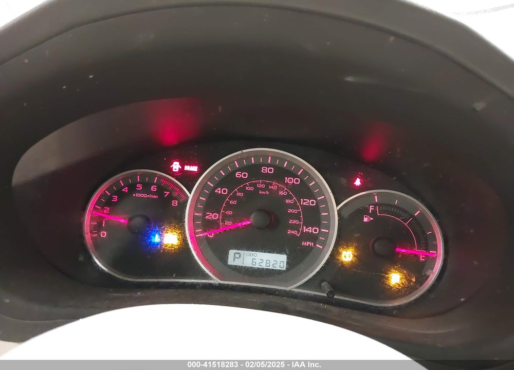 2008 SUBARU IMPREZA 2.5I VIN: JF1GE61688H507267