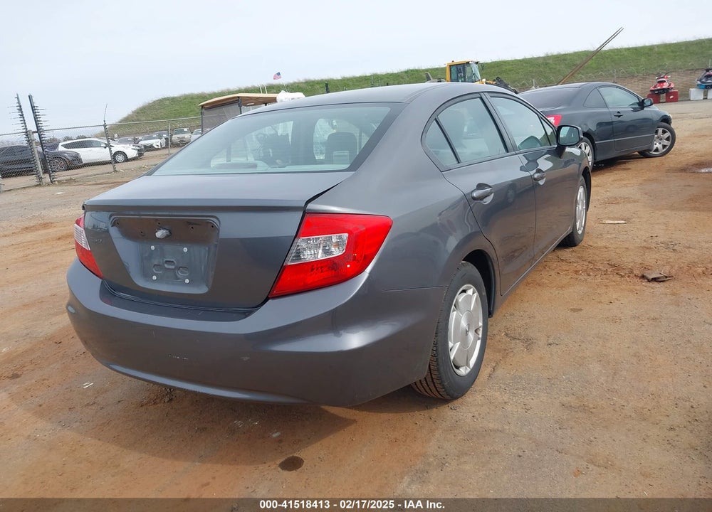2012 HONDA CIVIC HF VIN: 2HGFB2F61CH332042