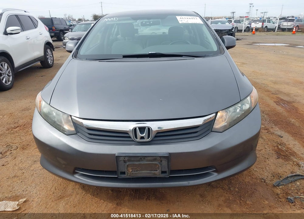2012 HONDA CIVIC HF VIN: 2HGFB2F61CH332042