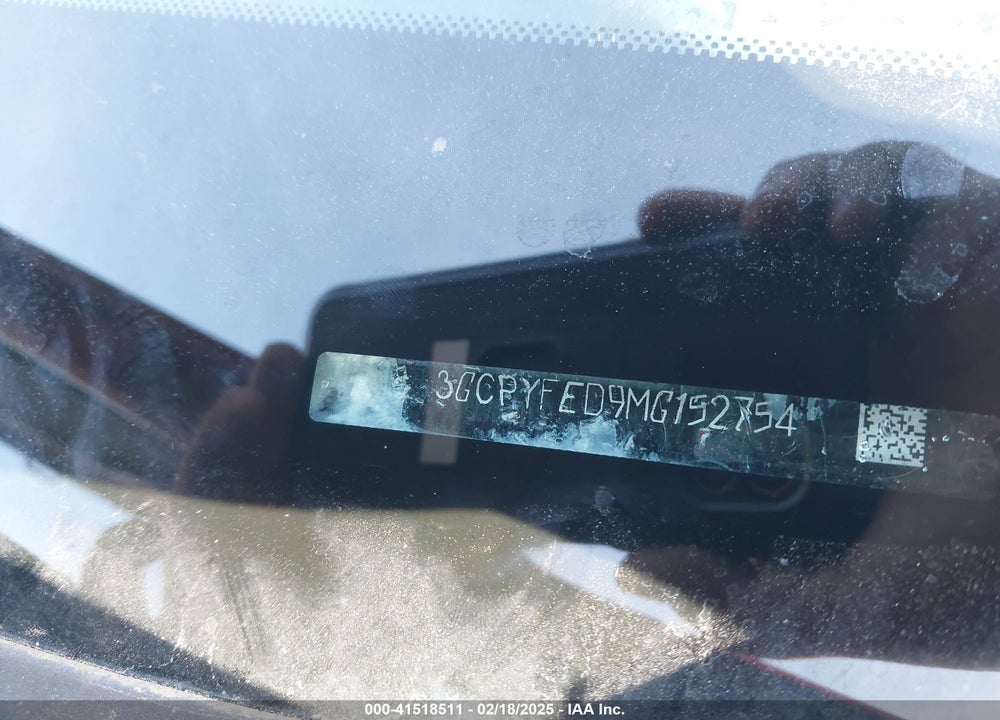 2021 CHEVROLET SILVERADO 1500 4WD SHORT BED LT TRAIL BOSS VIN: 3GCPYFED9MG152754