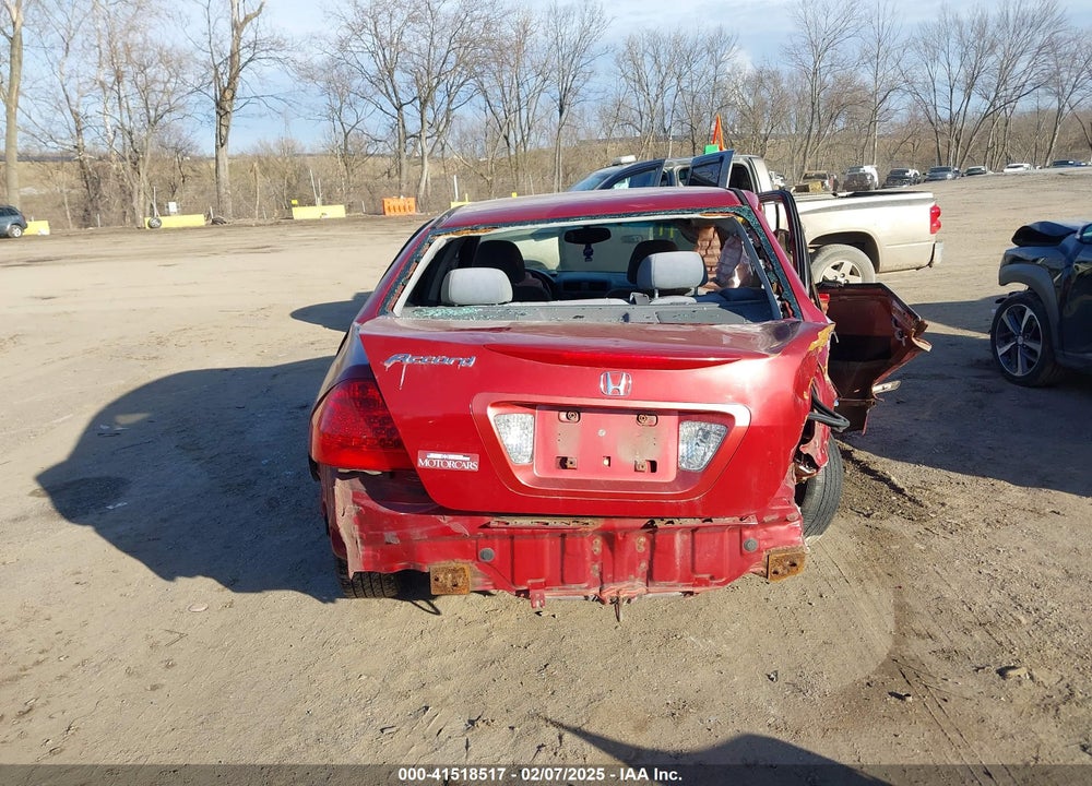 2007 HONDA ACCORD VIN: 1HGCM55307A054938