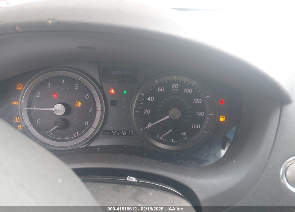 2007 LEXUS ES 350 VIN: JTHBJ46G272108800
