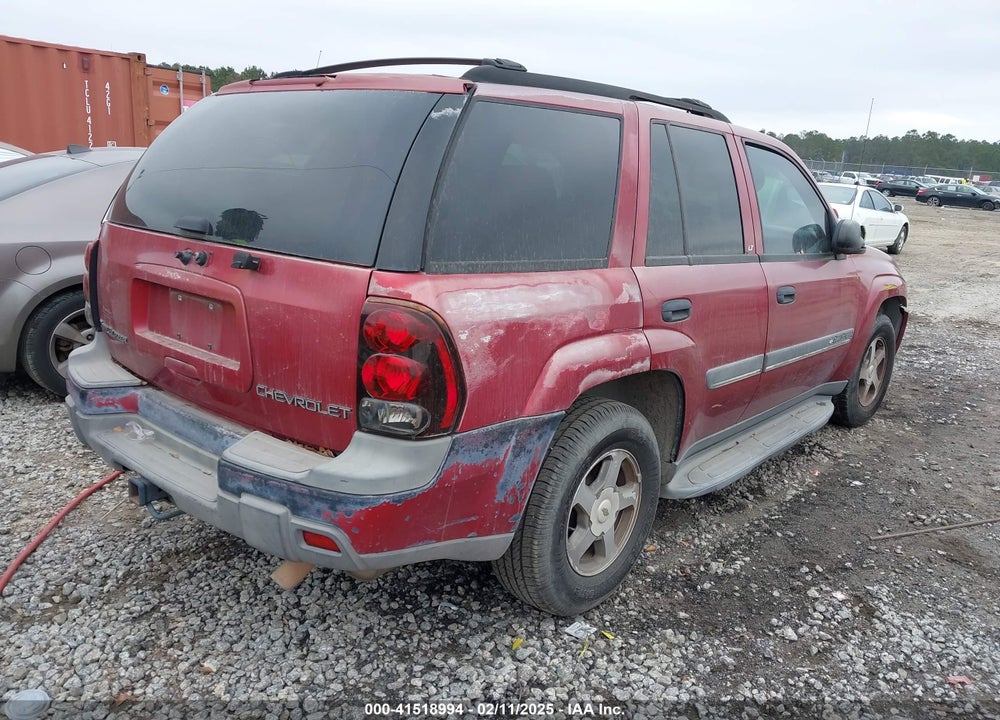 2002 CHEVROLET TRAILBLAZER LT VIN: 1GNDS13S622383150