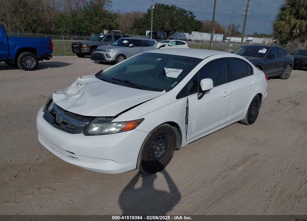 2012 HONDA CIVIC VIN: 19XFB2F56CE051131