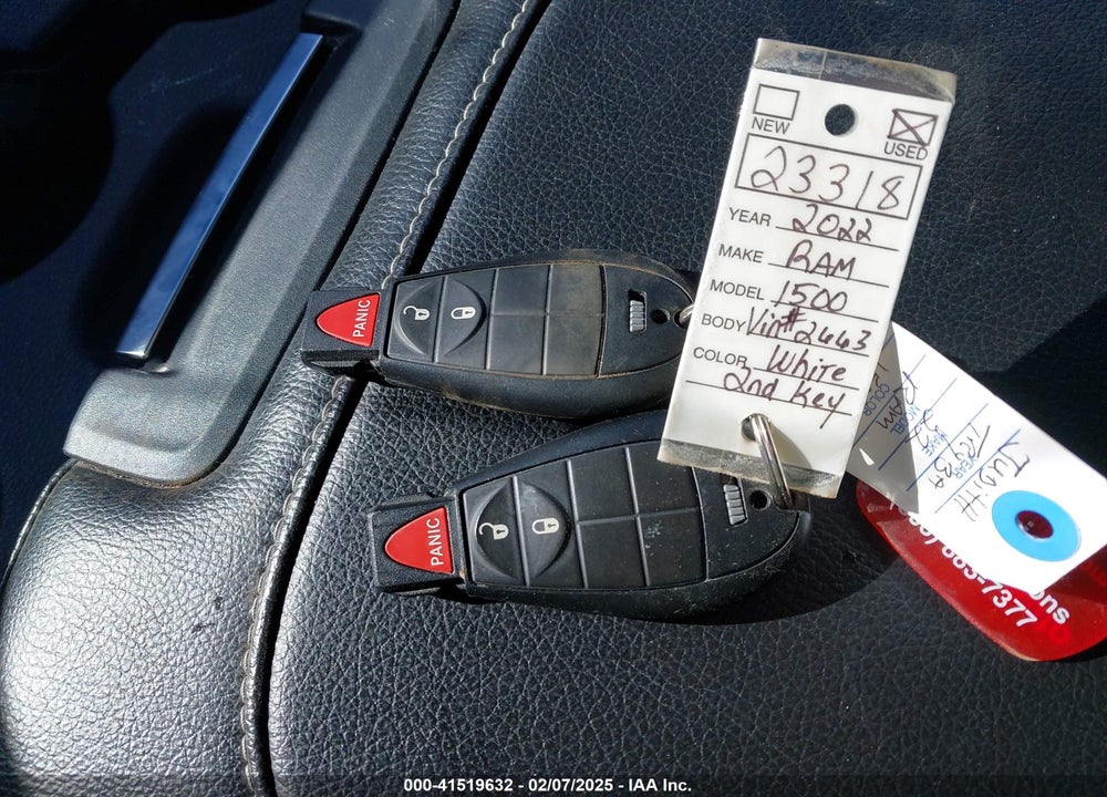 2022 RAM 1500 CLASSIC VIN: 3C6JR6DG4NG412663