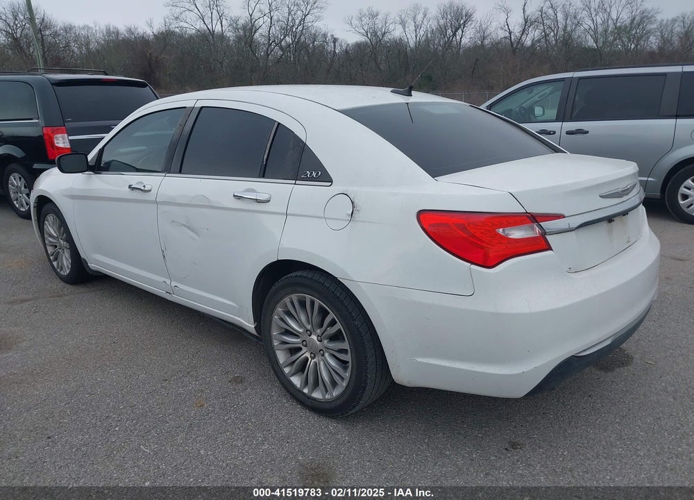 2012 CHRYSLER 200 LIMITED VIN: 1C3CCBCGXCN284662