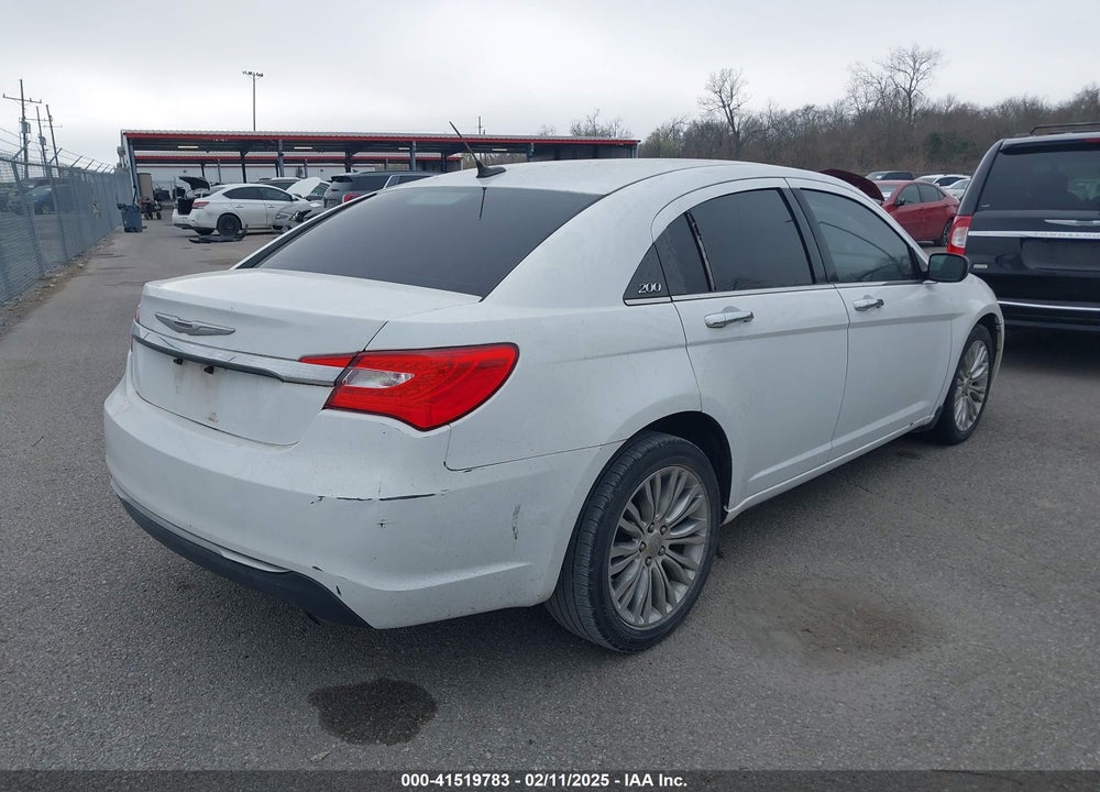 2012 CHRYSLER 200 LIMITED VIN: 1C3CCBCGXCN284662