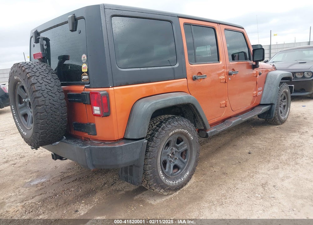 2011 JEEP WRANGLER UNLIMITED SPORT RHD VIN: 1J4BZ3H17BL611362