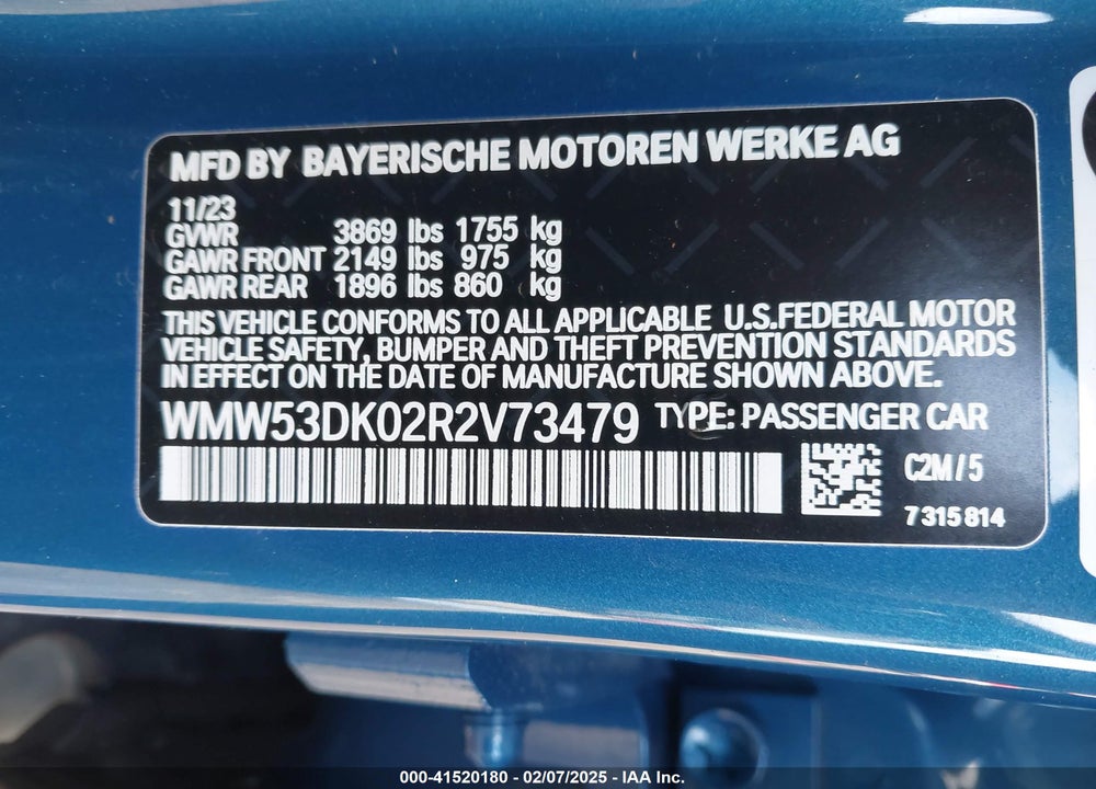 2024 MINI HARDTOP VIN: WMW53DK02R2V73479