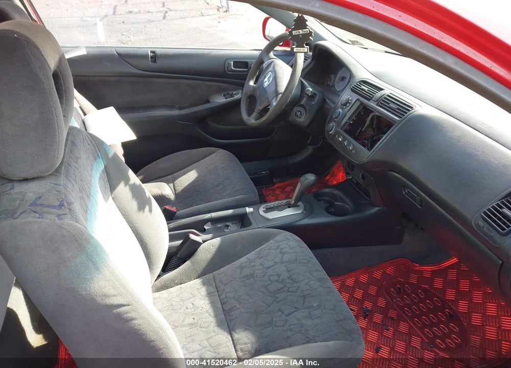 2001 HONDA CIVIC EX VIN: 1HGEM22941L092569