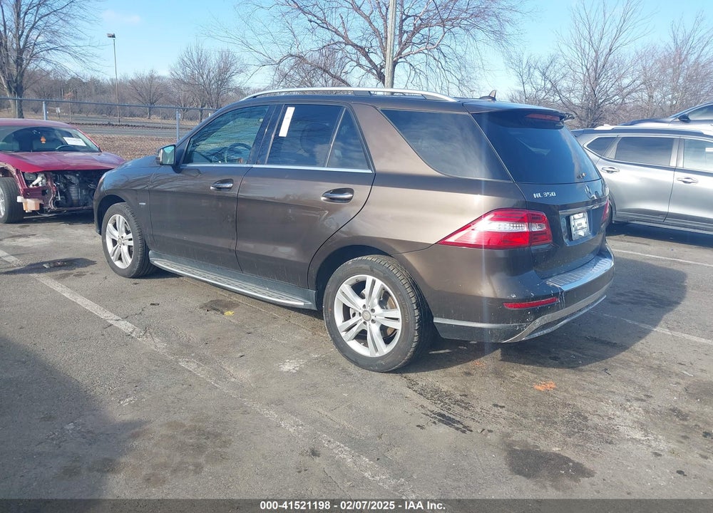 2012 MERCEDES-BENZ ML 350 4MATIC VIN: 4JGDA5HB5CA033829