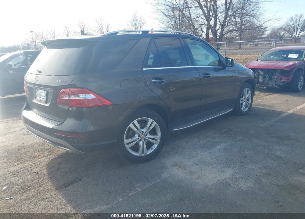 2012 MERCEDES-BENZ ML 350 4MATIC VIN: 4JGDA5HB5CA033829