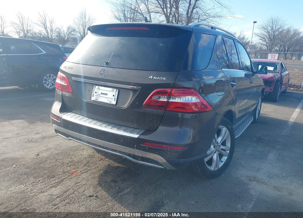 2012 MERCEDES-BENZ ML 350 4MATIC VIN: 4JGDA5HB5CA033829