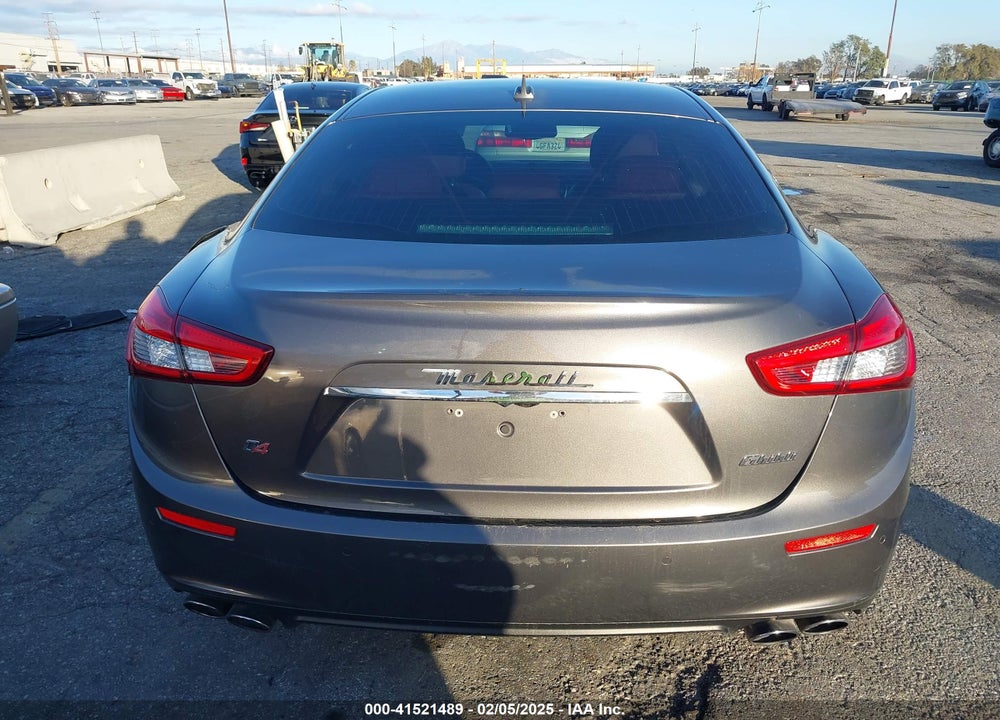 2015 MASERATI GHIBLI S Q4 VIN: ZAM57RTA8F1133209