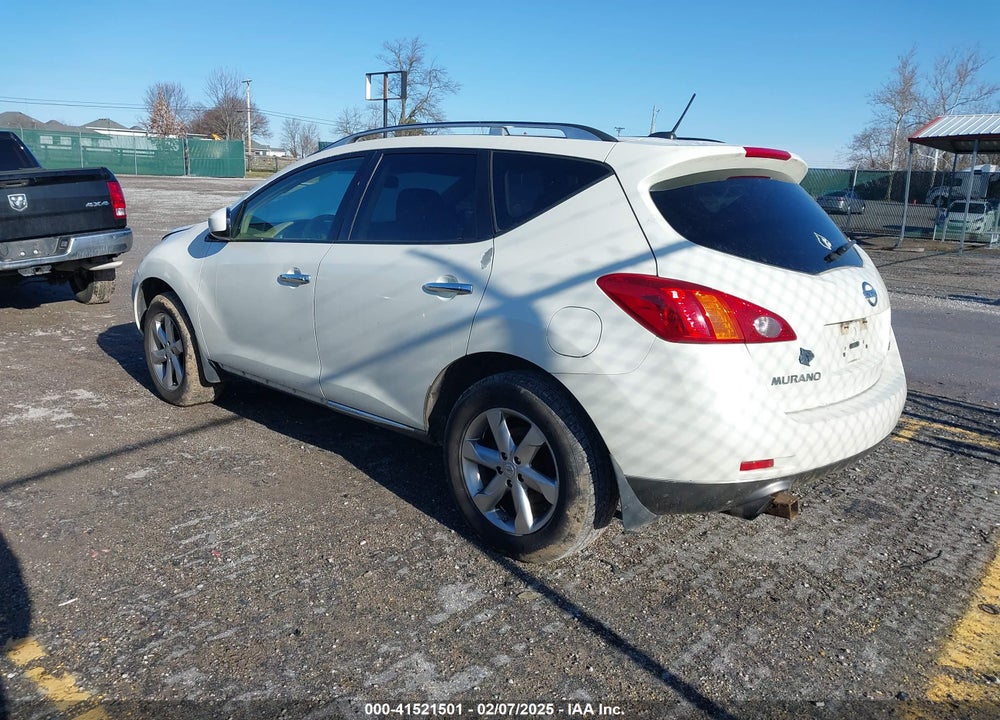 2009 NISSAN MURANO VIN: JN8AZ18W59W211816