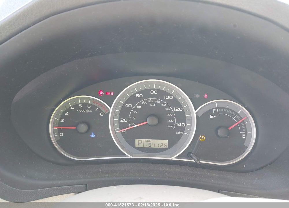 2008 SUBARU IMPREZA 2.5I VIN: JF1GE61678H529888