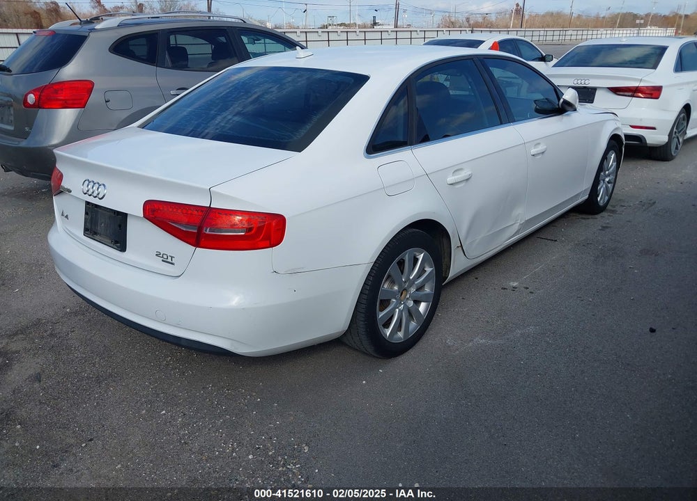 2013 AUDI A4 2.0T PREMIUM VIN: WAUBFAFL4DA172236